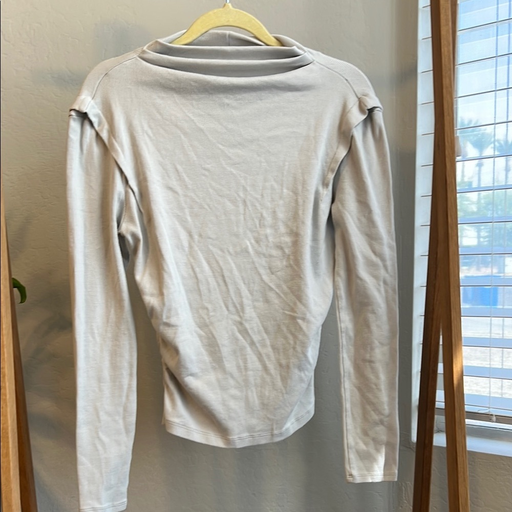 Michael Stars Ribbed Long Sleeve Top